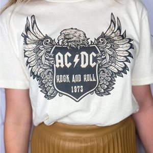 AC/DC band tee, graphic t shirt, oversized tee shirt
